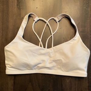 Lululemon White Free To Be sports bra